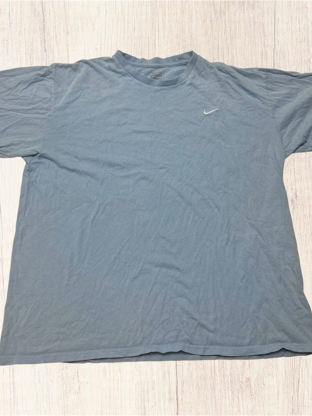 Nike Vintage Y2K Slate Blue Short-Sleeve Crewneck T-Shirt Men’s XL Swoosh Tee